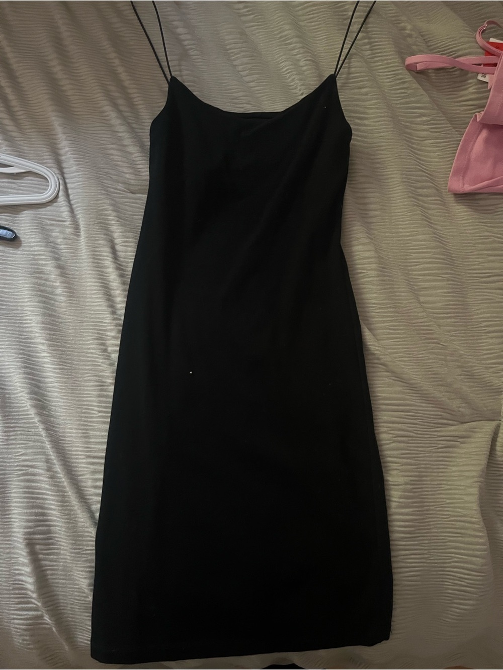 Zara Black Slip Dress with Spaghetti Straps